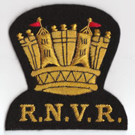 Royal Navy Volunteer Reserve wire blazer badge